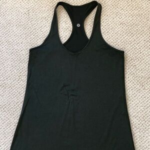 lululemon athletica Size 12 Forest Green Racerback Tank Top